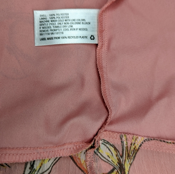 a.n.d eawy floral chiffon lined sleeveless dress - NWT - Picture 9 of 10